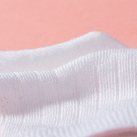Chaussettes pour bébés nouveau-nés, en maille respirante, en coton blanc, dessin animé mignon, confortables, jetables, écologiques, couleur unie, chaussettes pour tout-petits