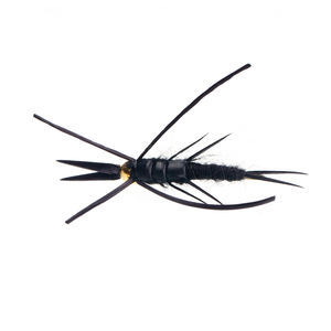หัวลูกปัดทองเหลืองสีดำ STONEFLY Nymph ยางขาทองแดงลวดสลิงแมลงหนอนผีเสื้อเปียกปลาเทราท์เบสเหยื่อตกปลา - Product Image 6