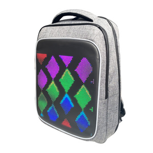 Mochila Escolar Impermeable con Pantalla LED Maxcolor de 64*64 Puntos, Pantalla RGB a Todo Color, Control por Aplicación, Modelo B201 - Product Image 3