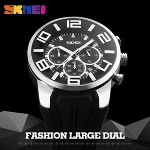 Skmei 9128 Hot Multi-funzione cronografo data in Silicone impermeabile <span class=keywords><strong>di</strong></span> marca grande quadrante sport <span class=keywords><strong>di</strong></span> lusso da uomo <span class=keywords><strong>orologi</strong></span> da polso - Product Image 6