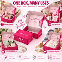Boîte d'expédition pliable personnalisée, directement de l'usine, offrant des couleurs à fort contraste et un logo personnalisé pour les cadeaux de boutique