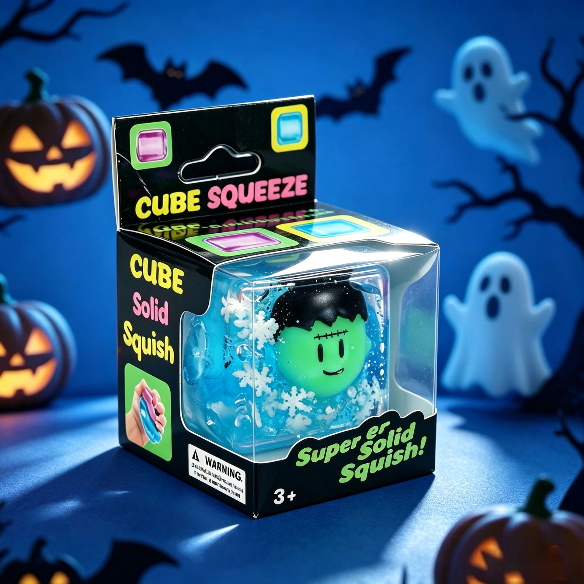 Glaçons d'Halloween 5,5 cm - Fantôme Bleu [Boîte Couleur]