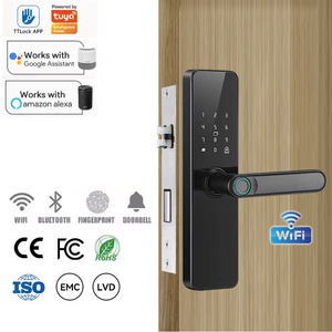 Sinon ล็อกอัจฉริยะสำหรับประตู, กุญแจไฟฟ้า678แจ้งเตือนล็อคประตูอัตโนมัติ - Product Image 1