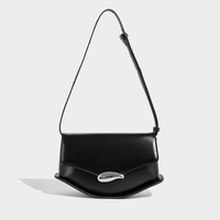 Sac à main écologique de style luxueux pour femmes avec fermeture de couverture et longue sangle réglable sac à main pour dame pour la mode tenue quotidienne féminine