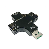 Penguji USB Tipe-C PD, Voltmeter Digital DC, Amperimeter, Pengukur Tegangan Arus, Detektor Amperimeter, Indikator Pengisi Daya Power Bank