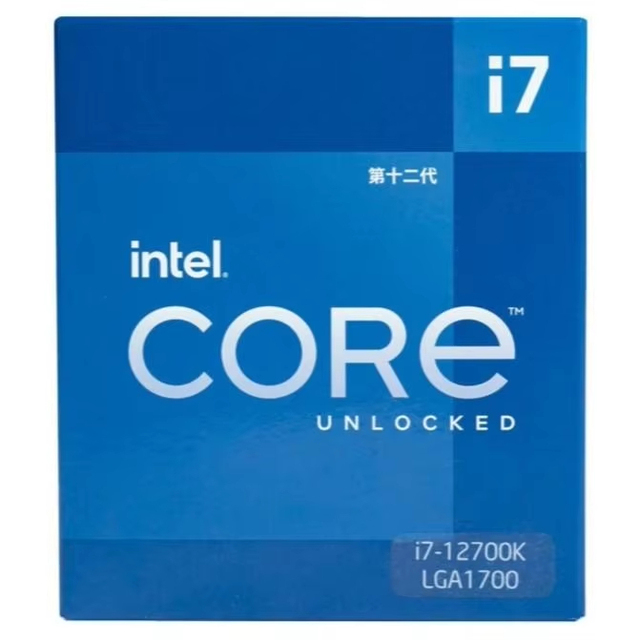 In-tel Core I7 12700K LGA 1700 12 Cores 20 Threads Acceleration Frequency 4.9GHz