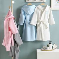 Peignoir en coton à couche d'air pour enfants, toutes saisons, motifs animaux et personnages de dessins animés (ours), pyjama, vêtements de nuit, tenue d'intérieur et d'extérieur