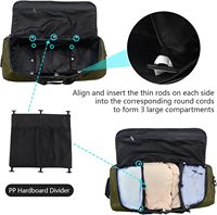 Sac de voyage souple à roulettes Vrtisa 110L extensible à 140L, 32 pouces, pliable, en Oxford, avec 2 roues robustes et 3 grands compartiments