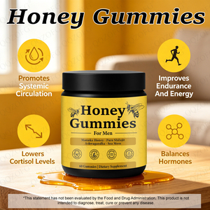 High Quality Organic <strong>Honey</strong> Gummy Candy for Hair Growth Supplement - Product Image 3