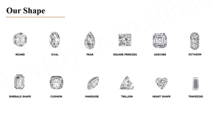 เพชรที่ปลูกในห้องทดลอง VVS CVD สีขาวมรกตตัดได้รับการรับรอง GIA Gil เครื่องประดับอัญมณีแร่สังเคราะห์น้ำหนักตามต้องการ - Product Image 5