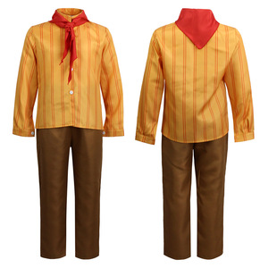 Disfraz de Antonio Marig, camisa a rayas amarillas, pantalones marrones, pajarita roja, traje unisex para niños y adultos, traje de programa de televisión - Product Image 5