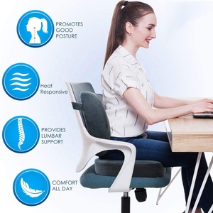 Cojín ortopédico ergonómico de espuma viscoelástica para asiento, cojín de gel para silla de escritorio, coxis y cervicales, venta al por mayor, barato - Product Image 3