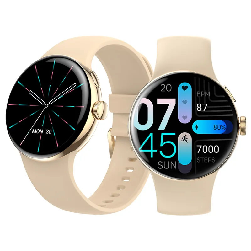 Fabrika fiyatları moda spor akıllı saat BT çağrı Google piksel İzle Amoled akıllı saat Relojes inteligentes LA24