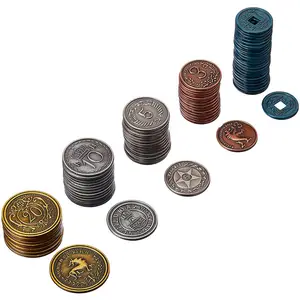 Изготовленные на заказ металлические игровые монеты, Индивидуальный размер и логотип, Высококачественная монета