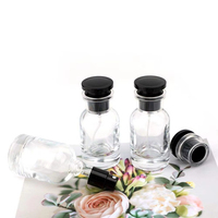Vente en gros de flacons de parfum en verre vides personnalisés avec logo, 30 ml, 50 ml, 100 ml, flacon rond de luxe avec vaporisateur