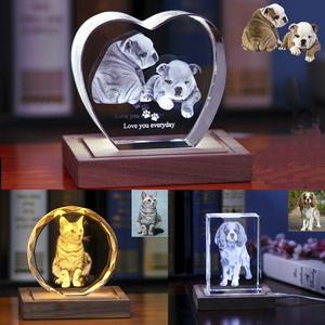 Honor of Crystal 3D Laser Engraving <strong>Love</strong> Crystal Photo Frame Cube Save Photos Permanently Blank Crystal Cubes for Engraving - Product Image 2
