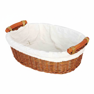 Panier de rangement multifonctionnel en bambou tressé à la main, écologique et personnalisable, style vintage, directement du Vietnam, pour pique-nique, pain, gâteaux et aliments - Product Image 1