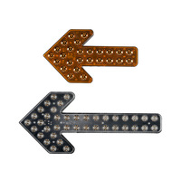 Feux indicateurs LED à flèche pour camions-citerne et véhicules de voirie, clignotants d'avertissement double clignotement, en plastique