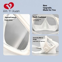 Xin yi xuan Ensemble de lunettes de plongée professionnelles, pliables, confortables, vision claire, anti-buée, étanches et réglables