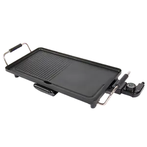 XH-4826 48x26 cm halber Grill halb flach billiger Preis elektrischer Grill elektrischer Teppanyaki-Grill für Heim restaurant Teppanyaki-Grill