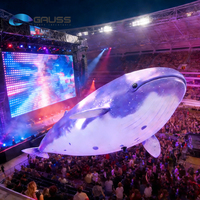 Baleine volante publicitaire personnalisée professionnelle avec drone baleine télécommandé en forme de créature marine gonflable pour événements