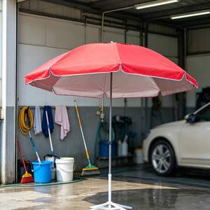 ร่มกันแดดกันน้ำกลางแจ้งแบบเสาเหล็กสำหรับกิจกรรมสวนและชายหาด - Product Image 1