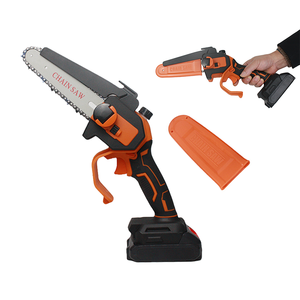 Offre Spéciale – Tronçonneuse Électrique Sans Fil Industrielle OEM DIY 6 Pouces 500W Alimentée par Batterie Lithium pour la Coupe du Bois, Orange, Garantie 1 An - Product Image 1