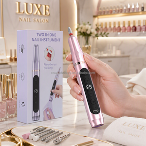 Set Trapano Elettrico <span class=keywords><strong>per</strong></span> <span class=keywords><strong>Unghie</strong></span> Senza Fili con Luce LED UV, Display LCD, <span class=keywords><strong>per</strong></span> Manicure e Pedicure, Rimozione Cuticole e Lucidatura - Product Image 3