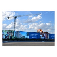 500 Bannières Publicitaires Personnalisées en Vinyle Imprimé, Bannières de Construction et de Branding, Housses de Clôture Imprimées sur Mesure