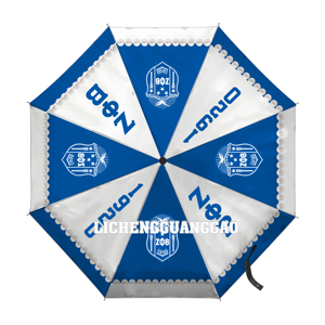 Paraguas Plegable Personalizado con Diseño de Letras Griegas de Sorority <span class=keywords><strong>Jack</strong></span> and Jill, con Perlas, Mango Corto, Automático, para Exteriores, Protección Solar - Product Image 2