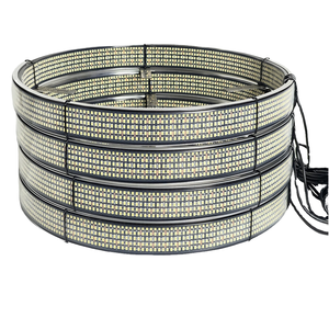 Kit d'anneaux lumineux LED Lumina Plug and Play pour roues, 5 rangées, double face, blanc, lumières de jante, étanches IP67, robustes, pour pneus de SUV et camions - Product Image 1