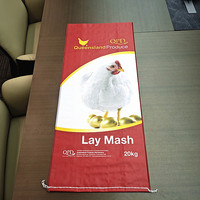 Emballage personnalisé pour fabricants, conception de logo, sac tissé en PP pour l'emballage d'aliments pour animaux, sacs en plastique de 20 kg