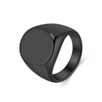 ShuoyeW 21mm bague en acier au tungstène argent or noir joint elliptique logo Laser de base bague en acier au tungstène bague 935