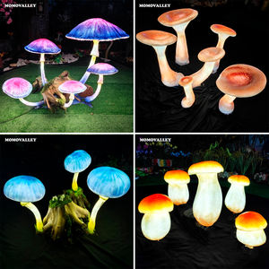 Momovalley fait à la main extérieur LED lumières résine étanche petit champignon <span class=keywords><strong>gras</strong></span> pour jardin voie paysage résidentiel pour la fête - Product Image 3