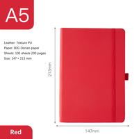 Cahier de bureau A5 Journal avec logo personnalisable et couverture en cuir avec impression couleur UV Cahiers Cahier de 200 pages