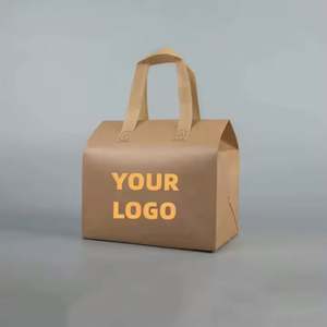 Sac isotherme jetable non tissé laminé pour boissons individuelles, sac de transport pour magasin de boissons, sac de déjeuner isolant - Product Image 1