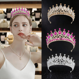 Tiara de Novia de Lujo con Diseño Nuevo <span class=keywords><strong>2022</strong></span>, Corona de Boda Chapada en Oro, Accesorios para Novia - Product Image 2