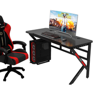 Meilleure vente en gros personnalisé PC réglable moderne grand 140cm esports ordinateur table large gaming bureaux avec lumières led
