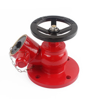 CA FIRE 2.5 pouces laiton fileté Type Oblique bride vanne d'atterrissage bouche d'incendie intérieur 45 degrés bouche d'incendie à bride
