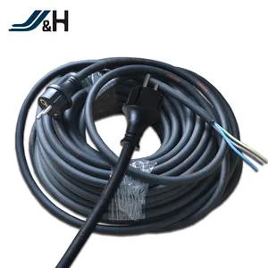 Enchufe de extensión eléctrica con H07RN-F, 3G, 2,5, 2 pines, estándar europeo, aprobado por HAR