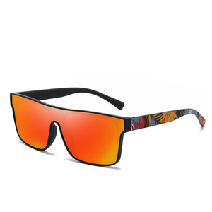 Gafas de Sol Deportivas Polarizadas de una Pieza con Diseño de Templo, Venta al por Mayor, Gafas de Sol de Moda con Protección UV400 para Hombre - Product Image 4