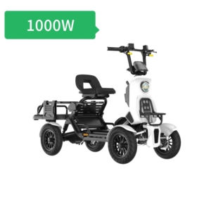 Scooter Eléctrico de 4 Ruedas con Motor Diferencial de 48V 500W y Freno Hidráulico de 13 Pulgadas, Batería de Cambio Rápido, Velocidad Máxima de 25 km/h - Product Image 1