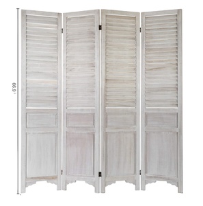 Séparation de pièces en <span class=keywords><strong>bois</strong></span> pliable, <span class=keywords><strong>4</strong></span> <span class=keywords><strong>panneaux</strong></span>, séparation de pièces intimes, écran de séparation pour la maison - Product Image 6