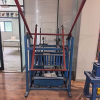 Machine manuelle mobile de fabrication de blocs creux 40x40, sans palette, petite machine à briques en ciment