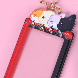 Tùy Chỉnh Rõ Ràng <span class=keywords><strong>Acrylic</strong></span> Khung Ảnh Keychain Nhựa Keyring Charms UV In Cá Nhân Nhựa Phim Hoạt Hình - Product Image 6