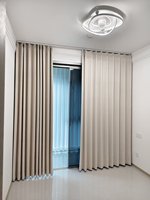 Rideaux occultants en polyester et lin, imperméables, écologiques, isolants thermiquement, à plis français, pour salon, chambre à coucher, luxe moderne
