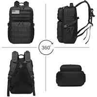 Mochila de Viaje Expandible para Exteriores, Mochila Diaria Multitamaño de 25L/30L/35L con Sistema MOLLE