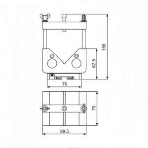 Sistema 3R-207.6 Soporte de sujeció<span class=keywords><strong>n</strong></span> en V para pieza de trabajo WEDM - Product Image 3
