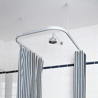 Système de rail de rideau d'hôpital en aluminium pour cloison médicale, fixation au plafond, formes L, U, E, T pour l'intimité des salles d'hôpital