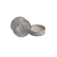 Pot en plastique pour crème pour les yeux, emballage cosmétique, 20g, PETG, bouchon à vis, pot transparent
